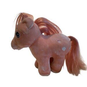 Vintage 1985 My Little Pony G1 Softies Cotton Candy Pink Plush Stuffed Toy